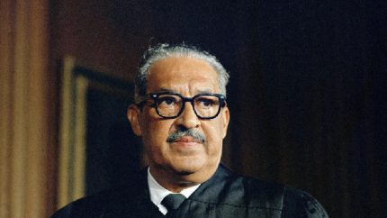 Thurgood Marshall, first Black Associate Justice of the Supreme Court