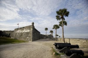 Castillo de San Marcos in St. Augustine, Florida, oldest permanent settlement in North America