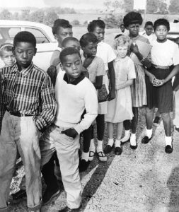 Edith Ann Lewis, 12, is one of seven white children attending public schools in Prince Edward County, Virginia