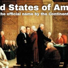 Second Continental Congress adopts new name for the country