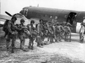 Allied paratroopers during “Operation Market Garden”