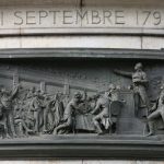 Proclamation of the abolition of the monarchy, high-relief bronze by Léopold Morice