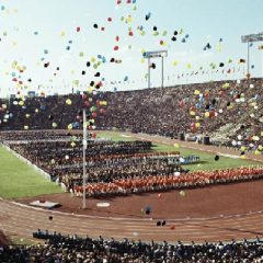 Festivities at the opening ceremony of the 1964 Summer Olympics in Tokyo (AP Photo)