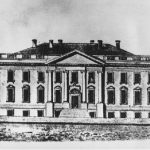 A drawing of the first White House designed by architect James Hoban (AP Photo)