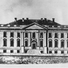 A drawing of the first White House designed by architect James Hoban (AP Photo)