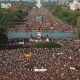 The Million Man March gather on Capitol Hill and the Mall in Washington (AP Photo-Mark Wilson)