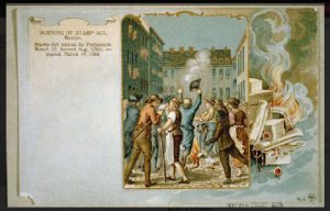 Burning of the Stamp Act