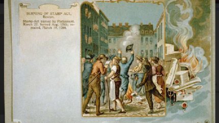 Burning of the Stamp Act