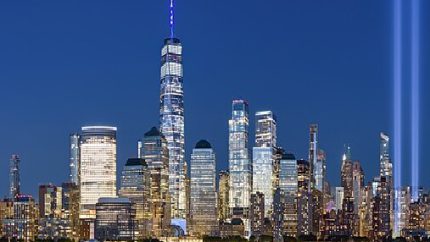 One World Trade Center at night