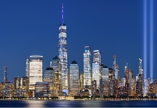 One World Trade Center at night