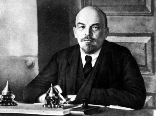 Russian revolutionary leader Vladimir Ilich Lenin is shown in 1918 (AP Photo)