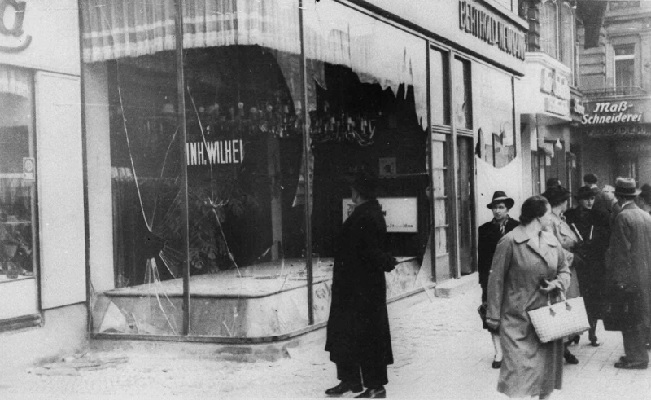 Aftermath of Kristallnacht (AP Photo)