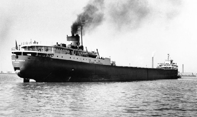  A 1959 file photo of the Great Lakes freighter Edmund Fitzgerald (AP Photo, File)