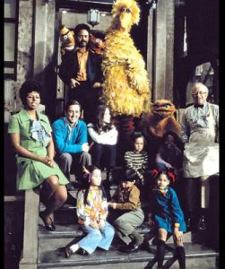 Cast from the first season (1969) of the PBS television series 'Sesame Street' (AP Photo)