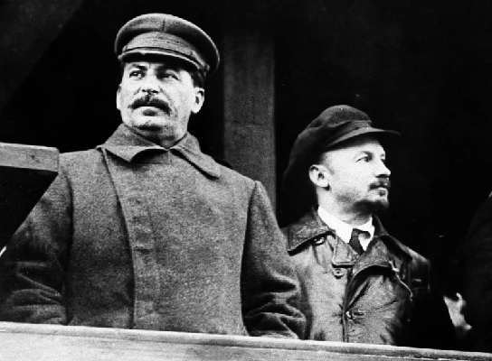 Former Russian leader Josef Stalin and Soviet politician Nikolai Bukharin are seen together in Moscow (AP Photo-File)