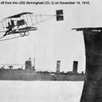 Eugene B Ely takes off from the USS Birmingham