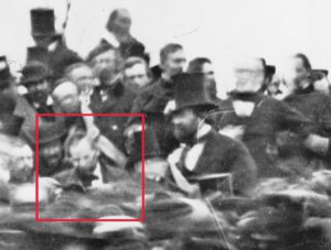 Rare photo of Lincoln at Gettysburg