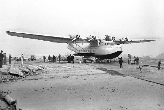  The China Clipper, a flying boat, just before the start of the first leg of its epic flight across the Pacific Ocean (AP Photo)