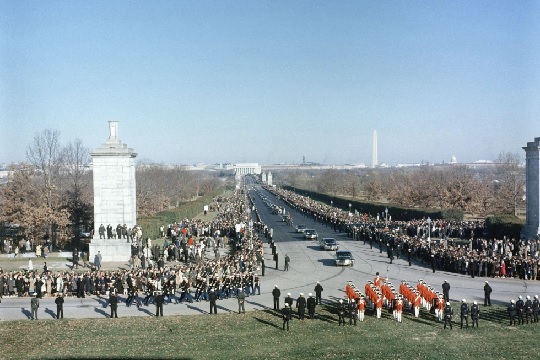 Funeral procession for slain President John F Kennedy