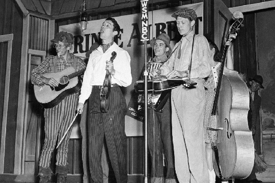 Roy Acuff performing with the Smoky Mountain Boys at the Grand Ole Opry in Nashville (AP Photo)