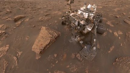 A composite image self-portrait of NASA’s Curiosity Mars rover in the Gale Crater. (NASA, JPL-Caltech via AP)