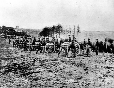 A scene from the Battle of Fredericksburg, which was a victory for the Confederate troops under General Robert E Lee (AP Photo - Mathew B Brady)