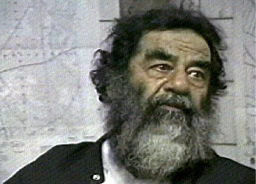 Saddam Hussein soon after his capture near Tiktit, Iraq (AP Photo - US Military via APTN)