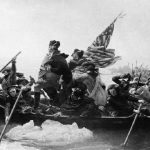  George Washington leads his troops across the Delaware River (AP Photo)