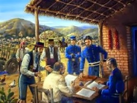 The Treaty of Cahuenga ended the Mexican American War