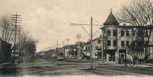  first electric lighting system with overhead wires in NJ