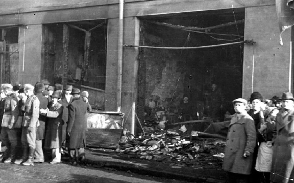 The Bucharest pogrom of January, 1941, initiated by Romania’s Iron Guard (public domain)