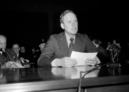 Col. Charles A. Lindbergh tells the House Foreign Affairs Committee to stay out of WW2