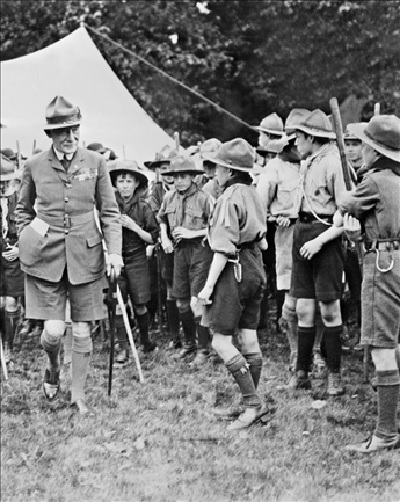 Robert Baden-Powell organized the first Boy Scout troop