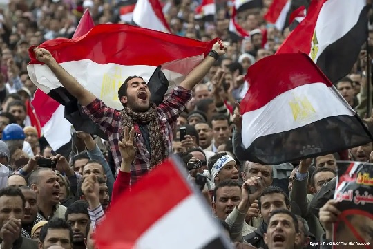 Crowds were everywhere, together, in the Egyptian revolution