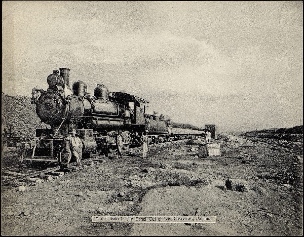 The Panama Canal Railway opened and the first locomotive traveled from the Atlantic to the Pacific Ocean