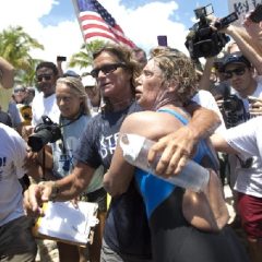 Diana Nyad became the first person to swim from Cuba to Florida without the help of a shark cage.
