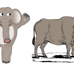 Elephant and Ox