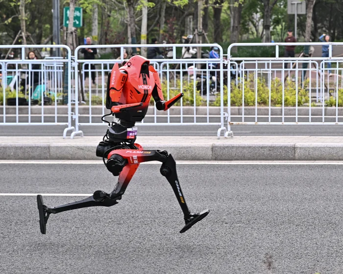 Robot In Beijing Marathon